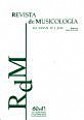 Último volumen de la «Revista de Musicología»