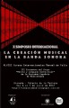 X SIMPOSIO INTERNACIONAL  LA CREACIÓN MUSICAL EN LA BANDA SONORA