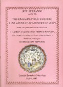 JOSÉ HERRANDO. TRES SONATAS PARA VIOLÍN Y BAJO SOLO Y UNA MÁS PARA FLAUTA TRAVESERA O VIOLÍN