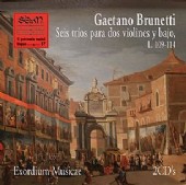 Gaetano Brunetti. Seis tríos para dos violines y bajo L.109-114