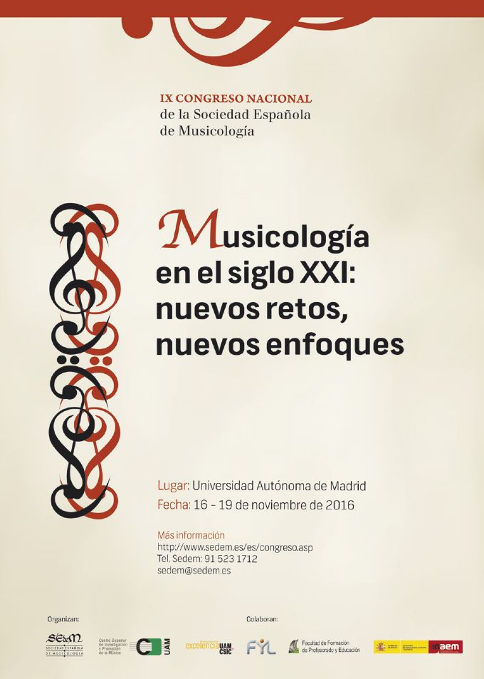 Cartel Musicología en el siglo XXI